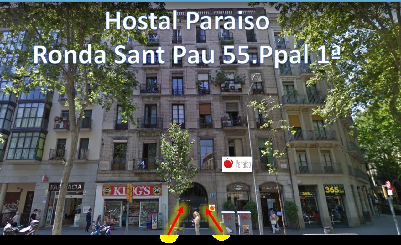 Paraiso Hostel Barcelona Bagian luar foto